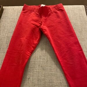 Boden Solid Red Leggings Size 9-10Y